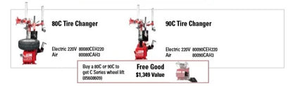 New Coats MAXX 80C Tire Changer w 1yr supply of duckheads