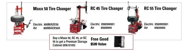 New Coats MAXX 50 Tire Changer w 1yr supply of duckheads 800MAXX50