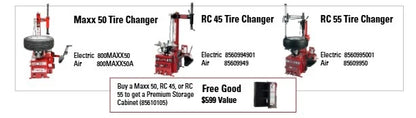 New Coats MAXX 50 Tire Changer w 1yr supply of duckheads 800MAXX50