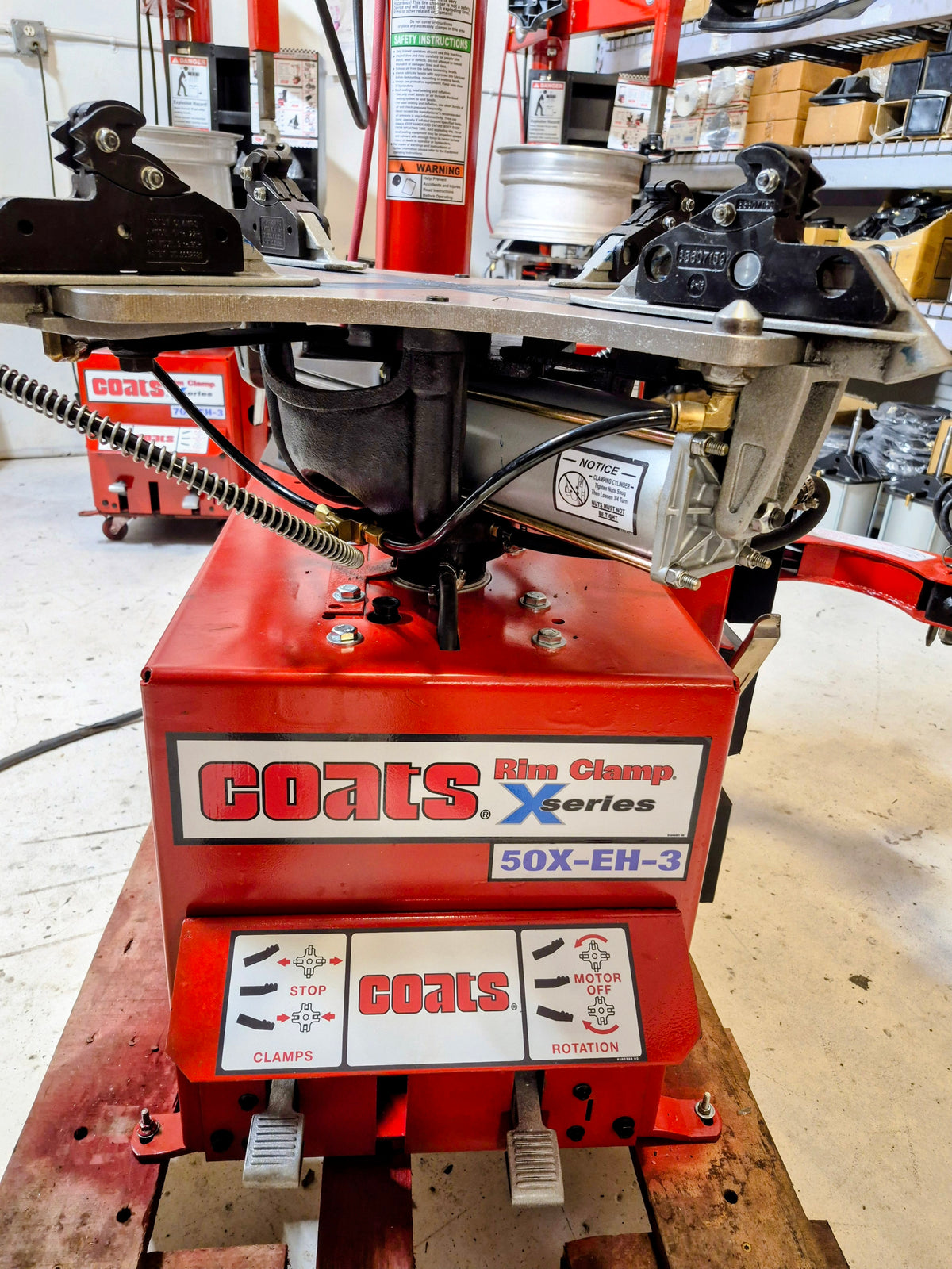 Tire Changer Coats 50 series with air Motor rim clamp 1yr warranty